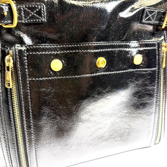 Yves Saint Laurent Rive Gauche Patent Leather Tote Bag - Picture 10 of 16